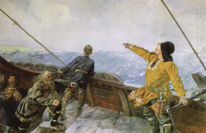 unknow artist leif erikson upptacker amerika china oil painting image